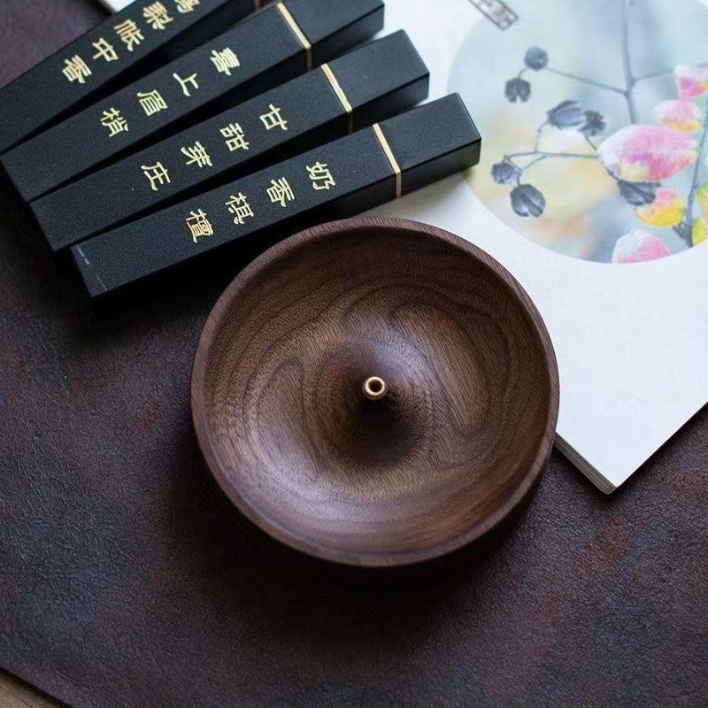 Walnut Wood Incense Holder - Image 5