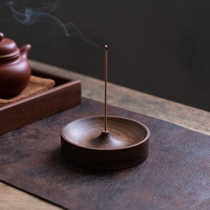 Walnut Wood Incense Holder