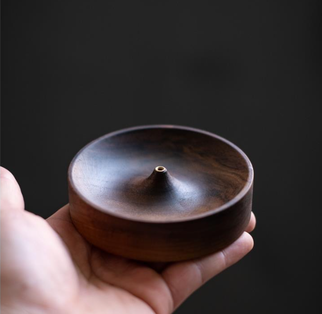 Walnut Wood Incense Holder - Image 2