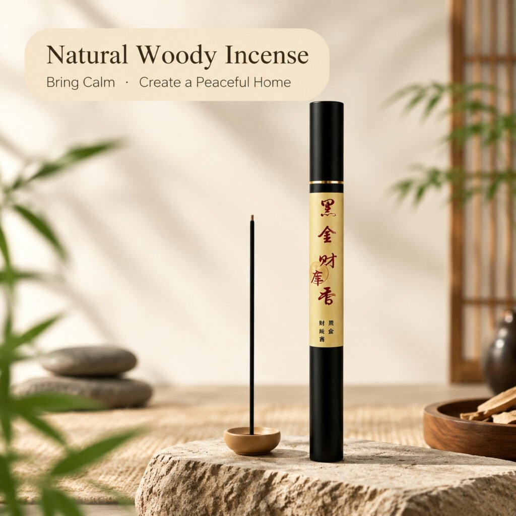 Luxury Tube Pack Natural Woody Incense Sticks, 10g Per Tube, Elegant Home Aroma Incense for Calm Ambience, Multiple Package Options